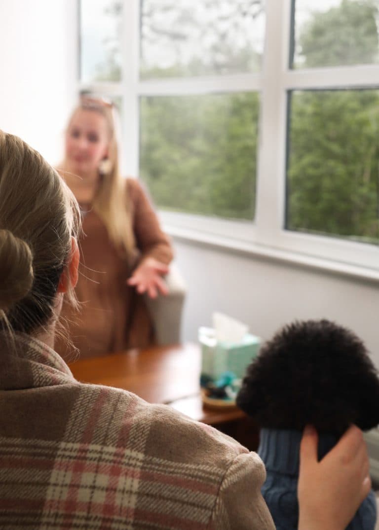 Comfortable home setting for therapy