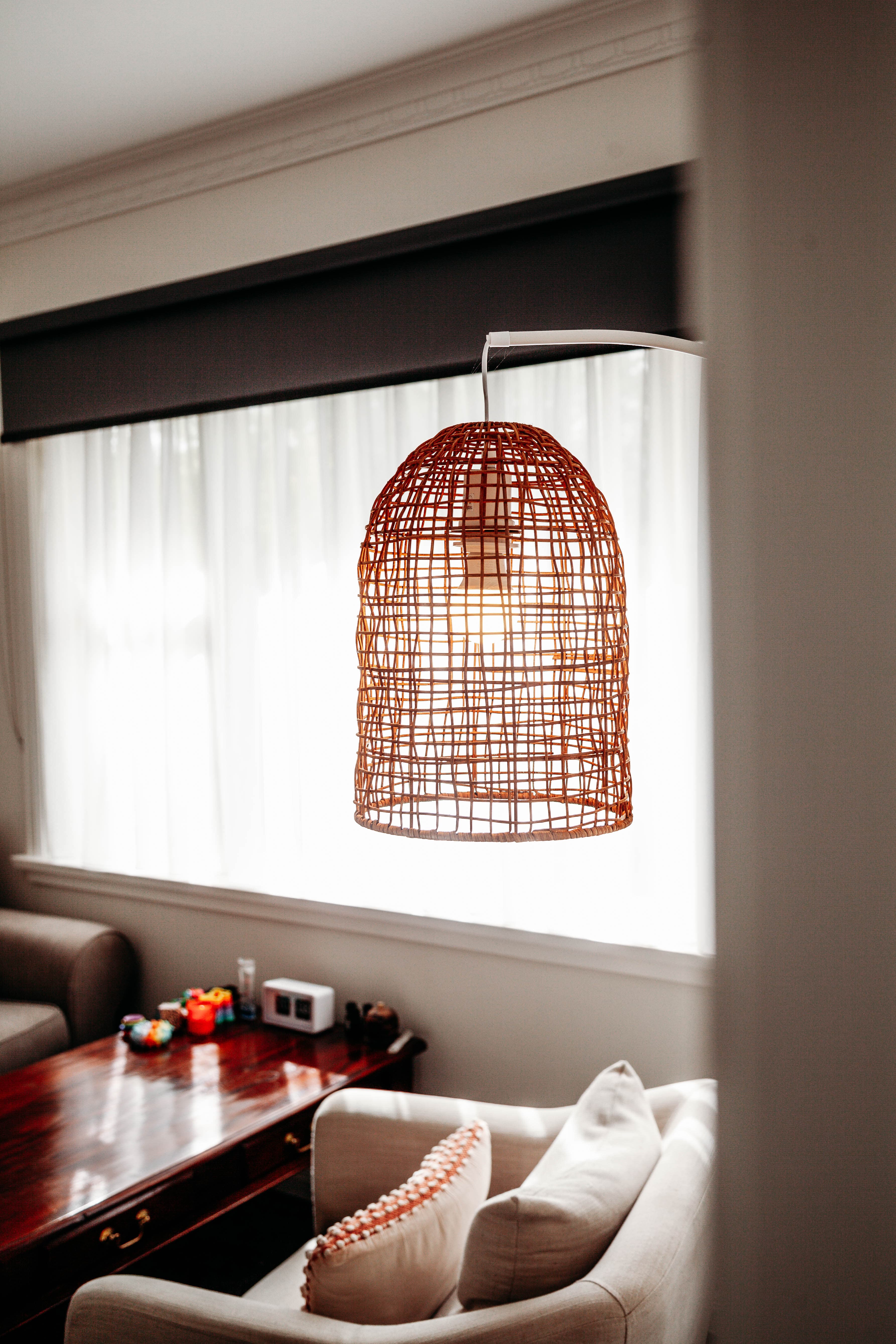 Pendant light in the consulting room at Bloom Well-being