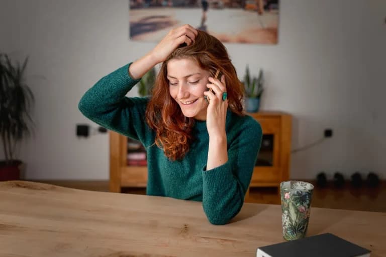 Client connecting with their therapist online