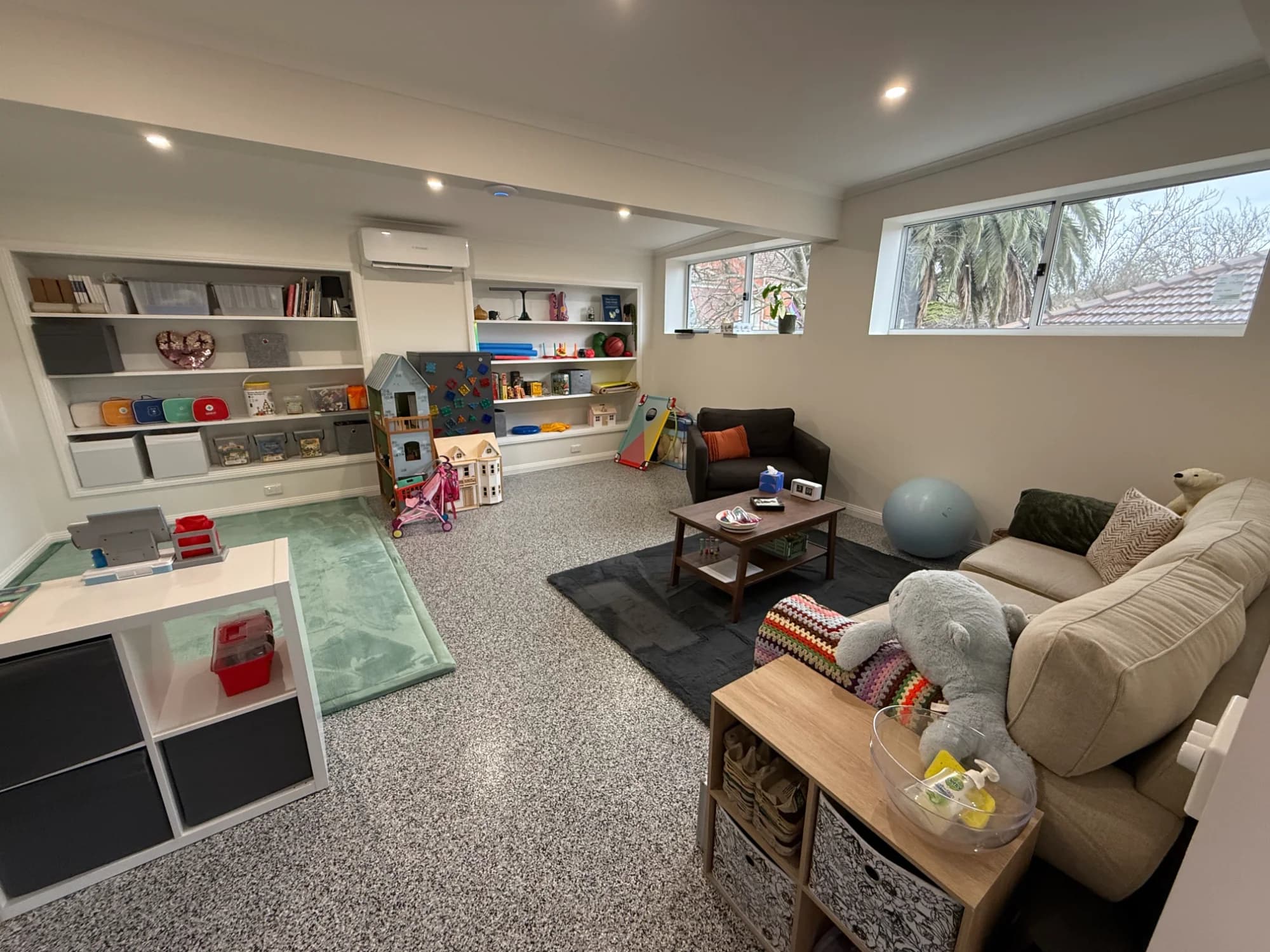 Play therapy room at Bloom Well-being