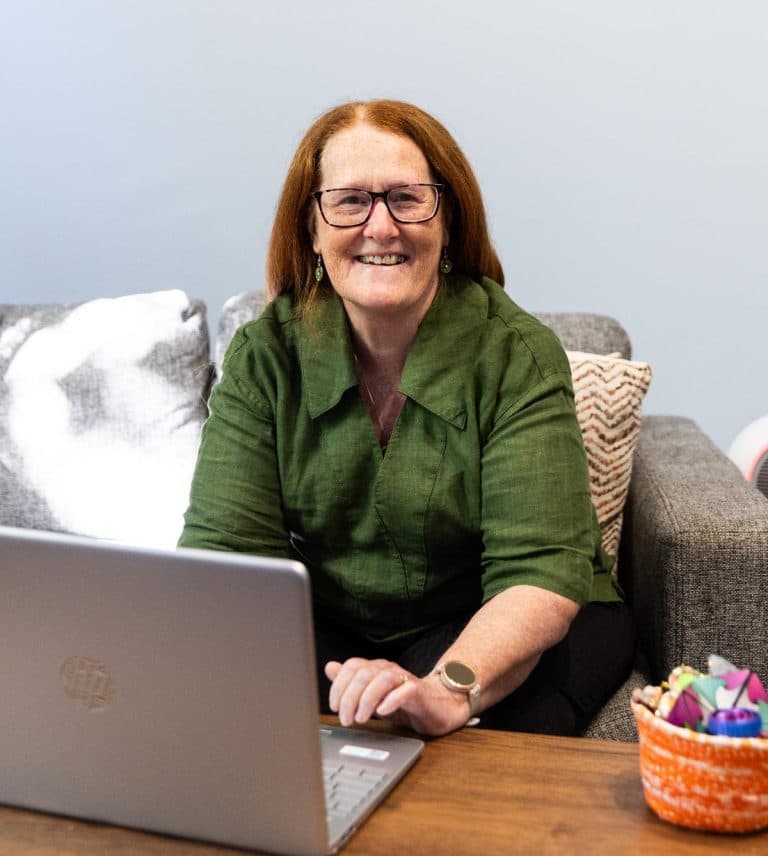 Online telehealth therapy session