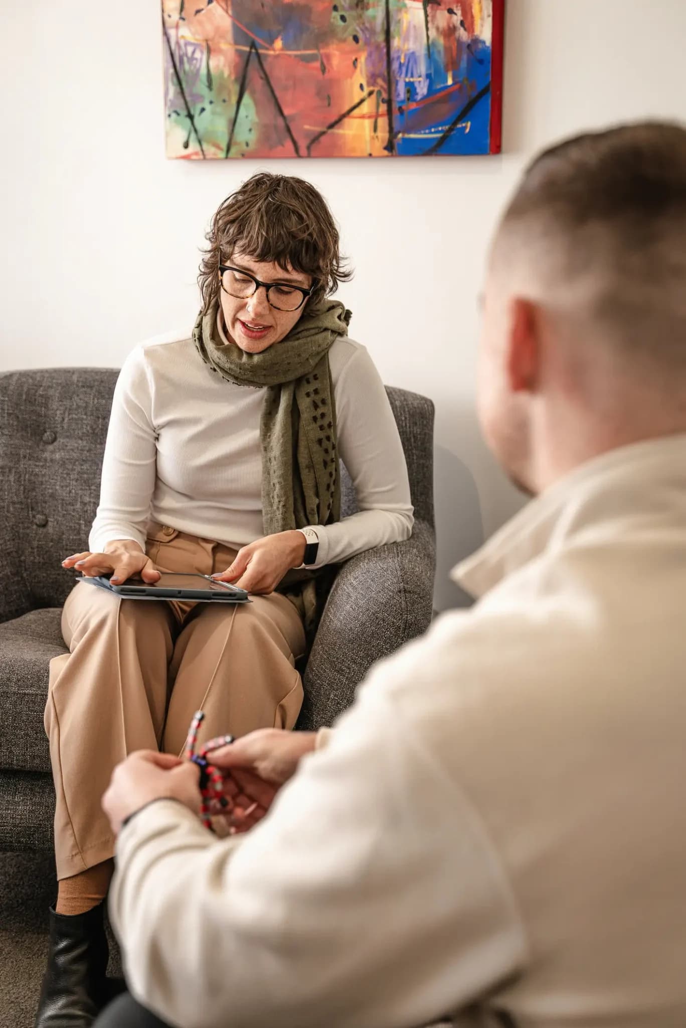 Therapy session at Bloom Well-being